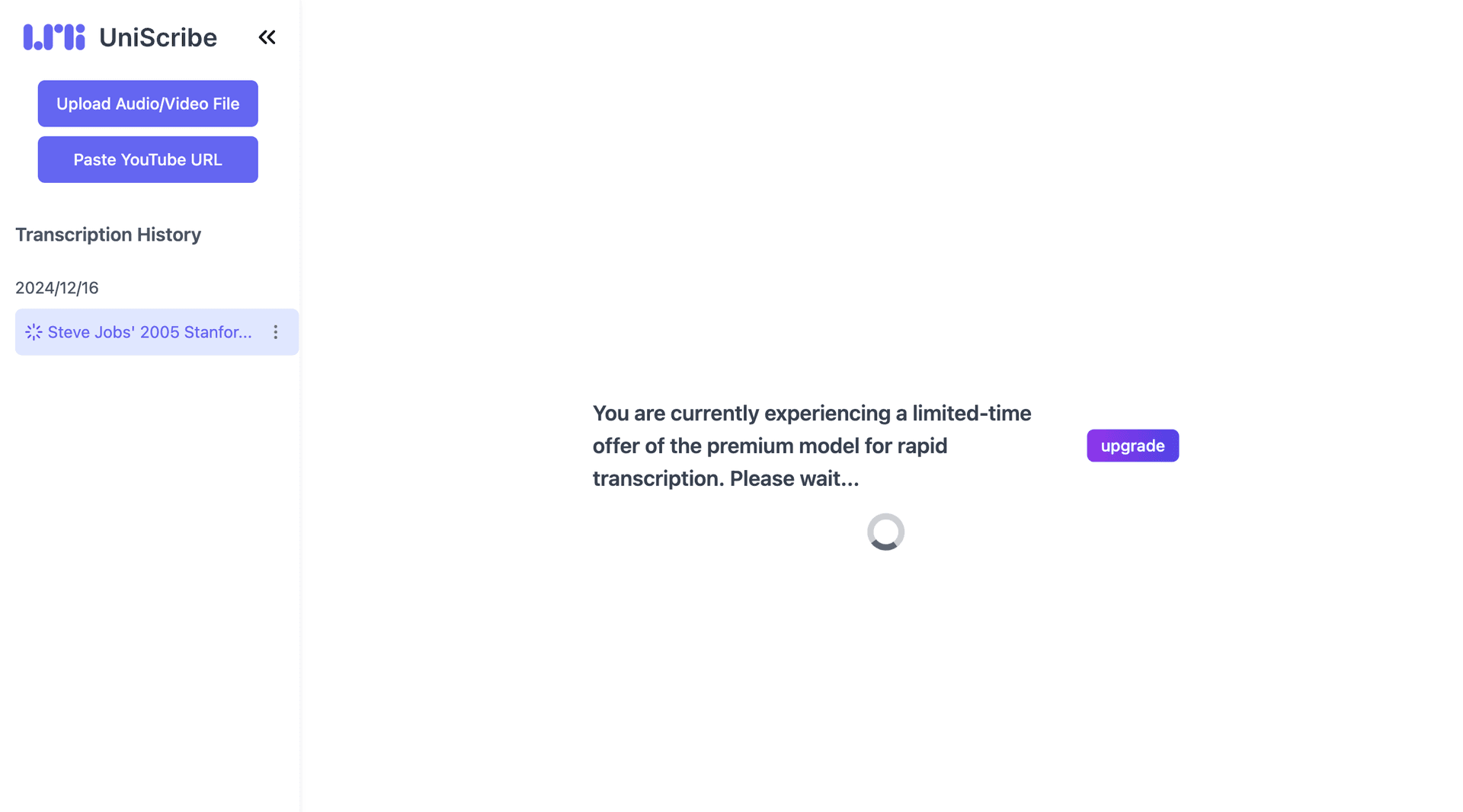 uniscribe-transcribe